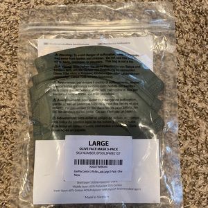 Pack of 3 Olive Face Masks